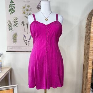 Vtg 90s Y2k Paisley Silk Mini Slip Dress Fairy Romantic Sexy Whimsigoth Femme L